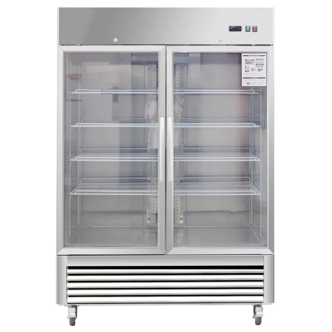 54" Commercial Glass Door Refrigerator – 42 cu. ft.