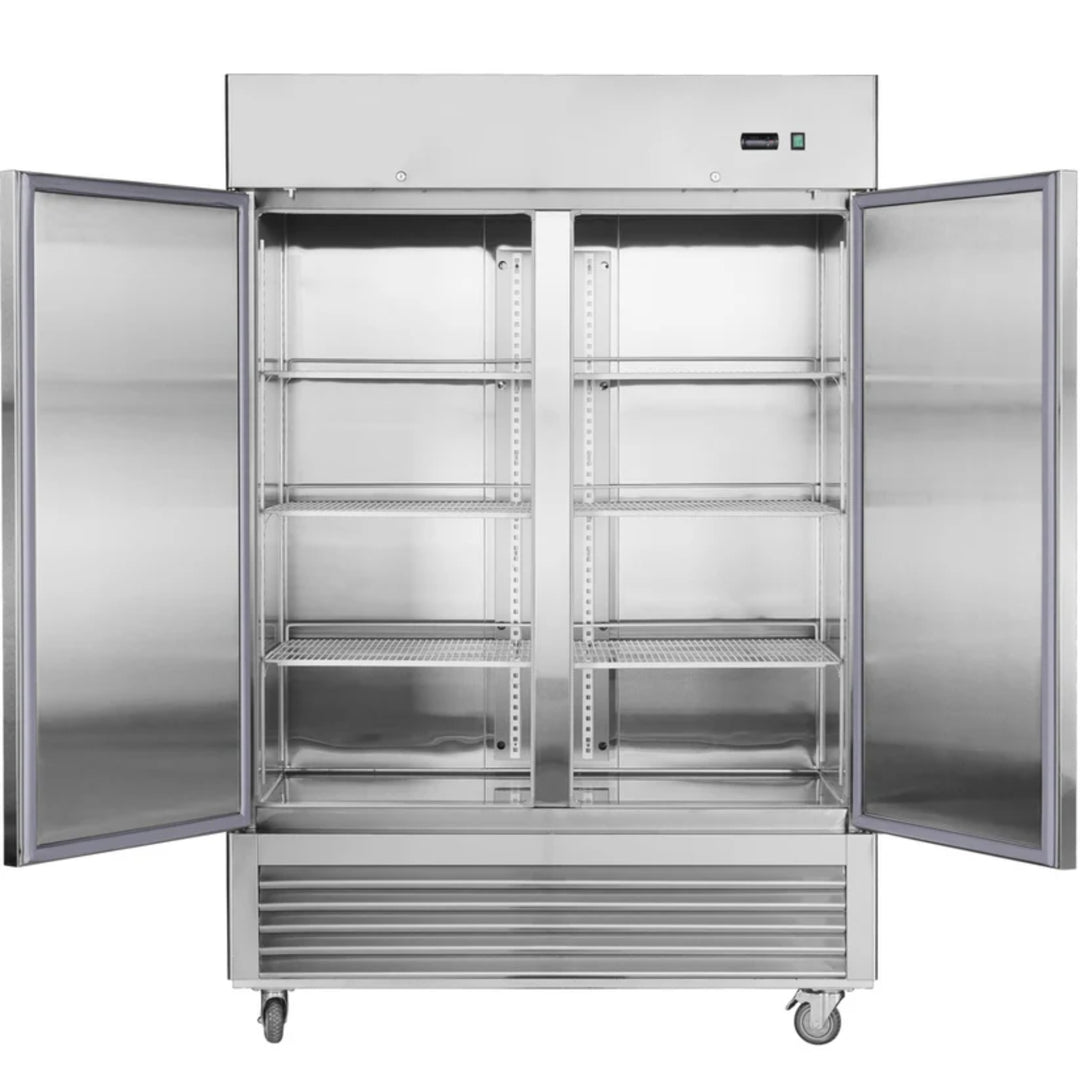54" Commercial Freezer – 42 cu. ft. Double Solid Door