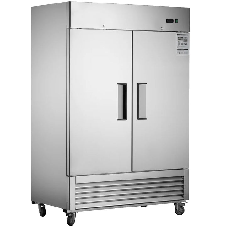 54" Commercial Refrigerator – 42 cu. ft. Double Solid Door